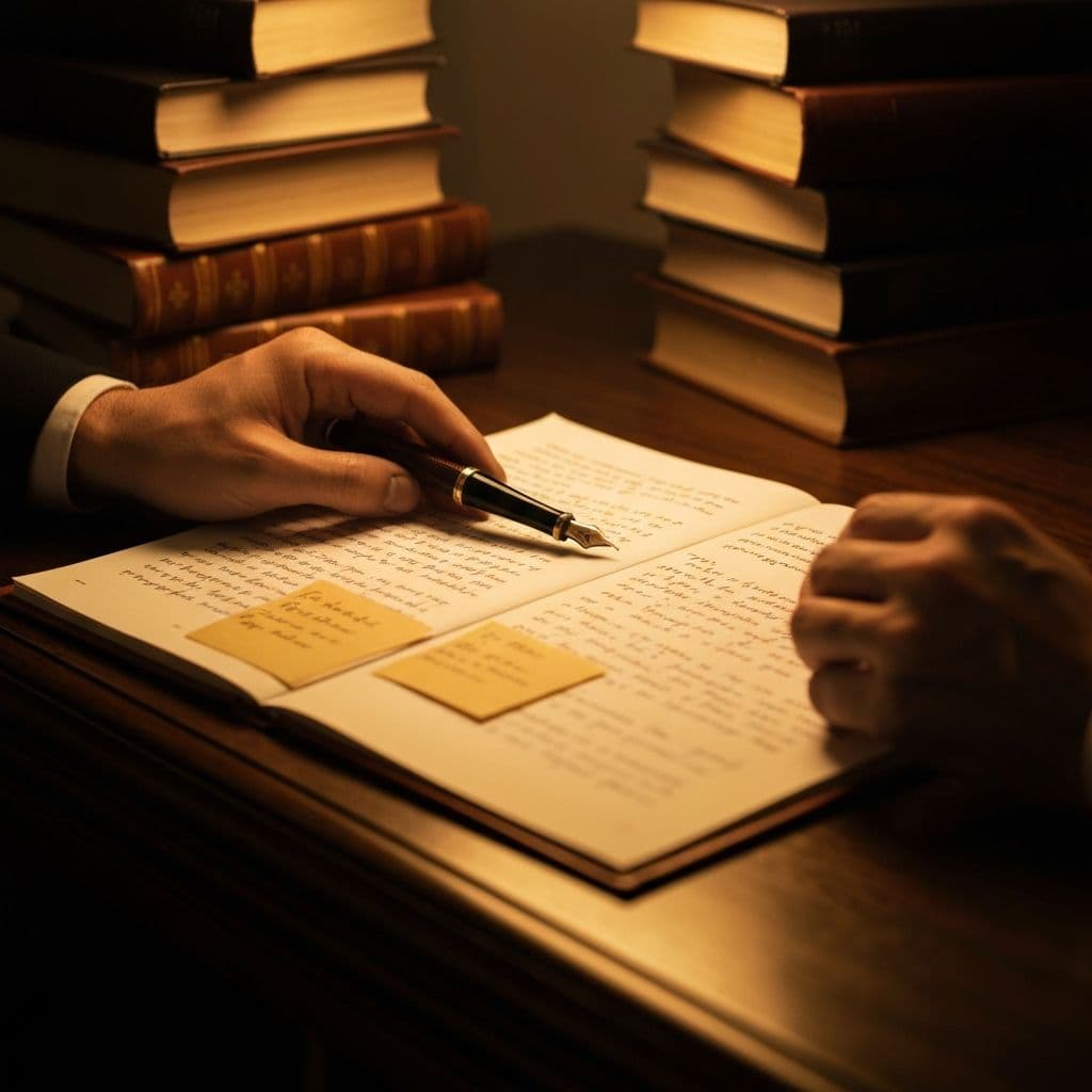 Manuscript with editorial notes